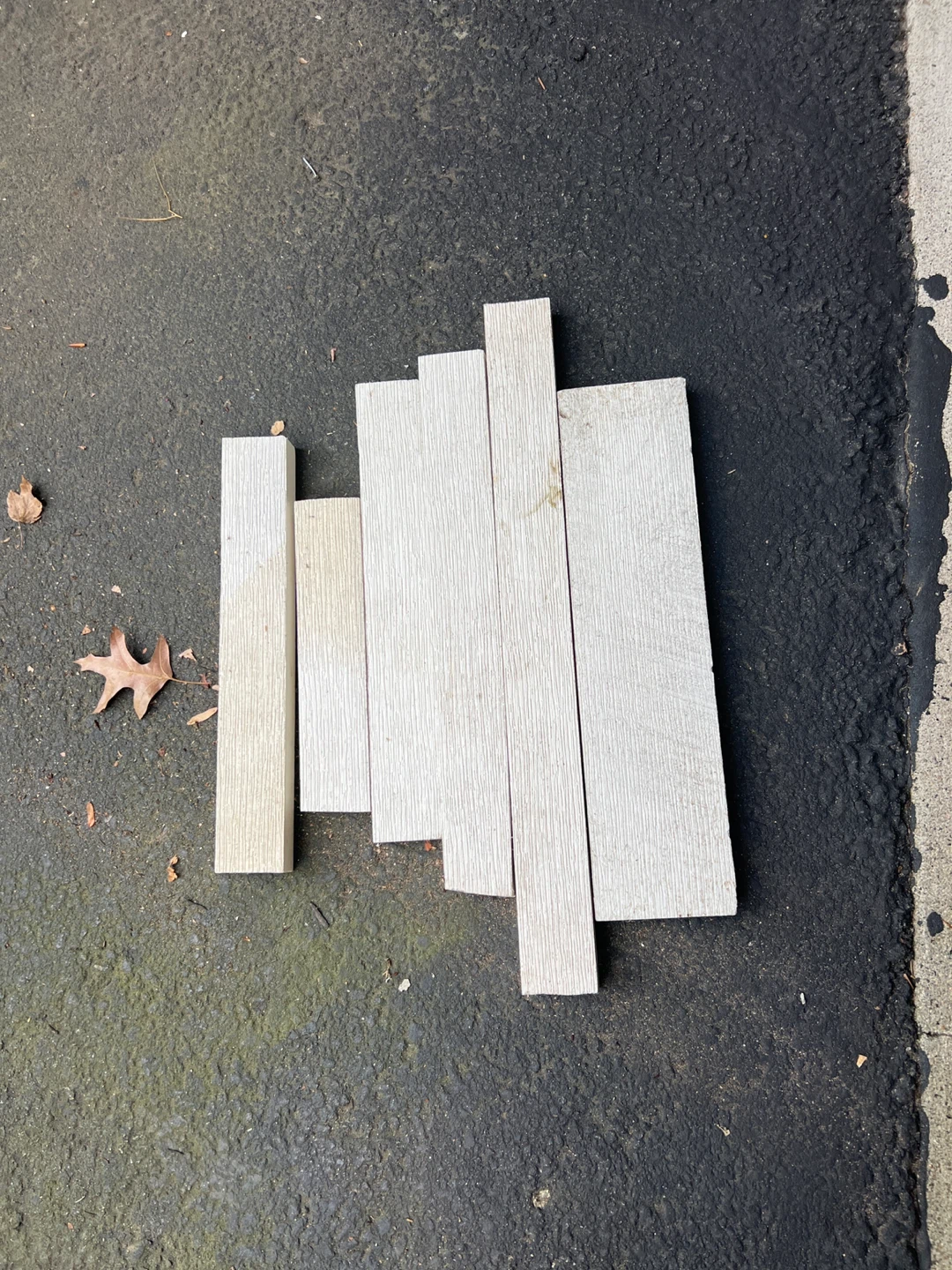 Composite wood pieces