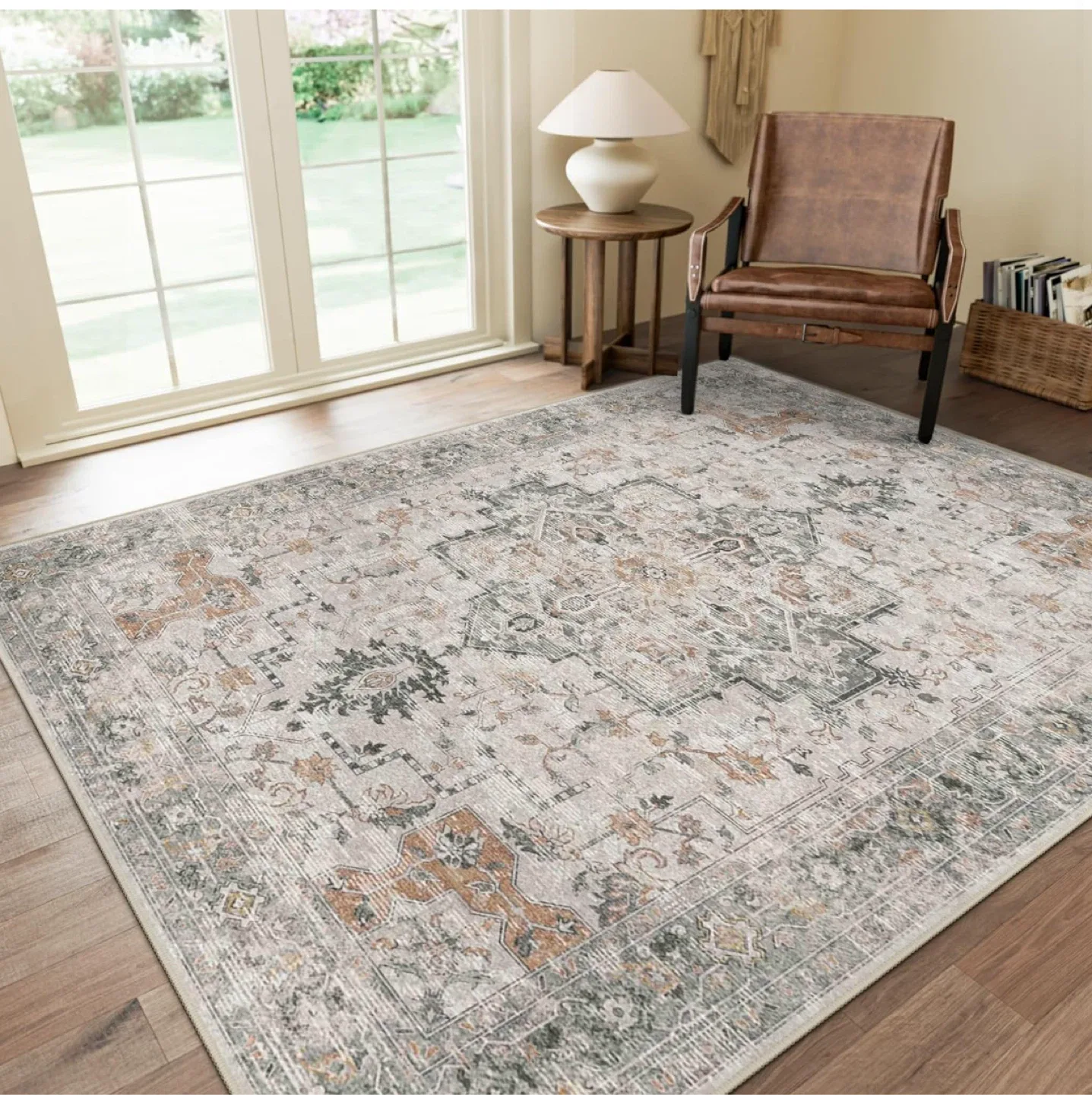 Area Rug - 8x10 ftLow Pile, Non-Slip Backing thumbnail