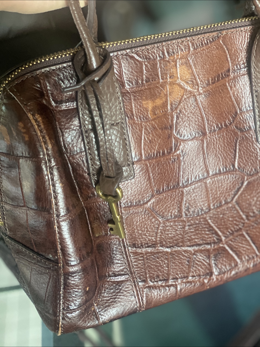 Fossil Brown Leather Satchel - photo 3
