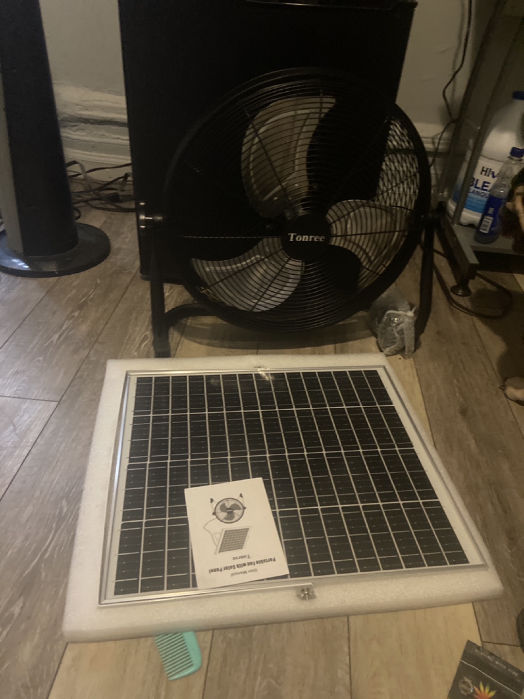 Tonree Fan with Solar Panel