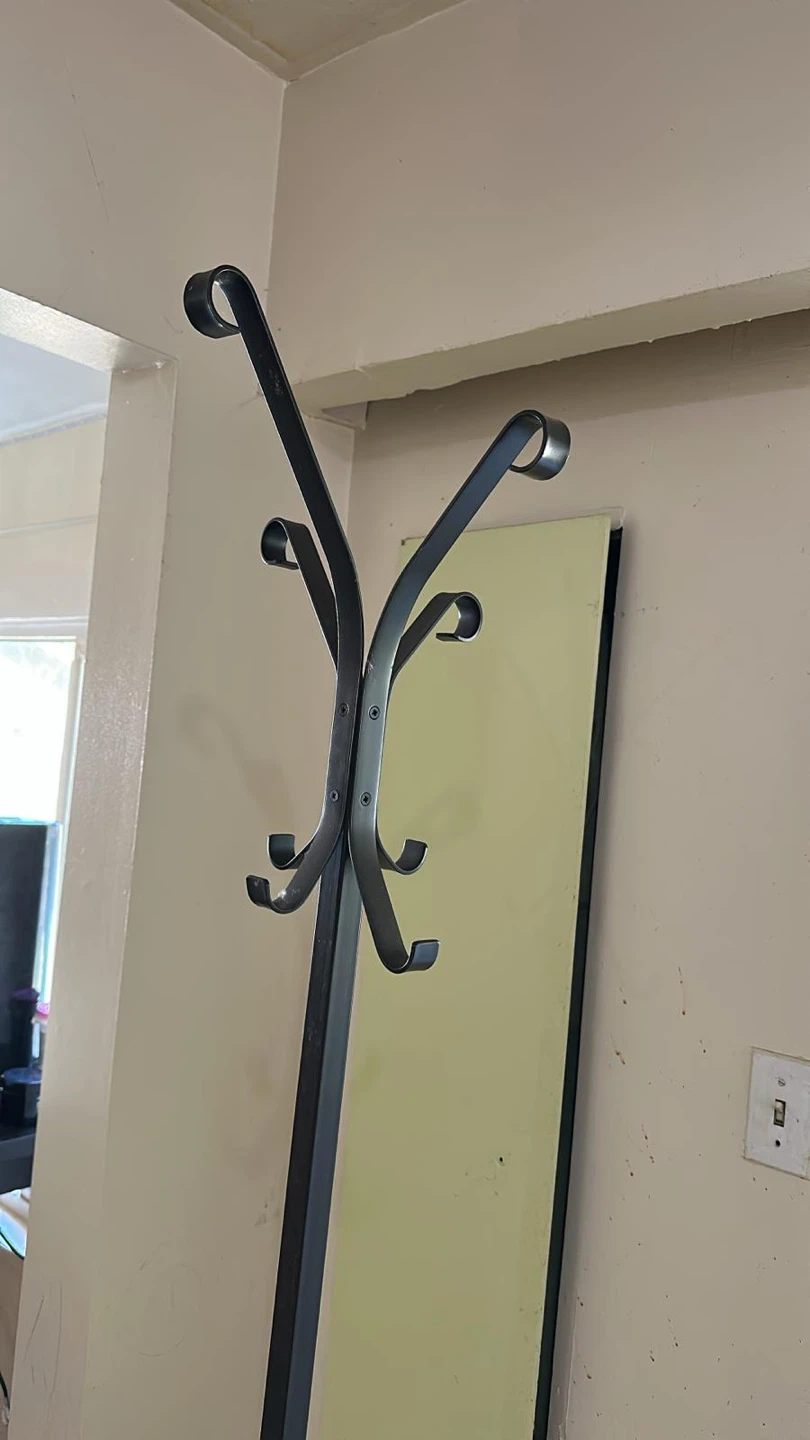 Coat Rack Stand - Black Metal