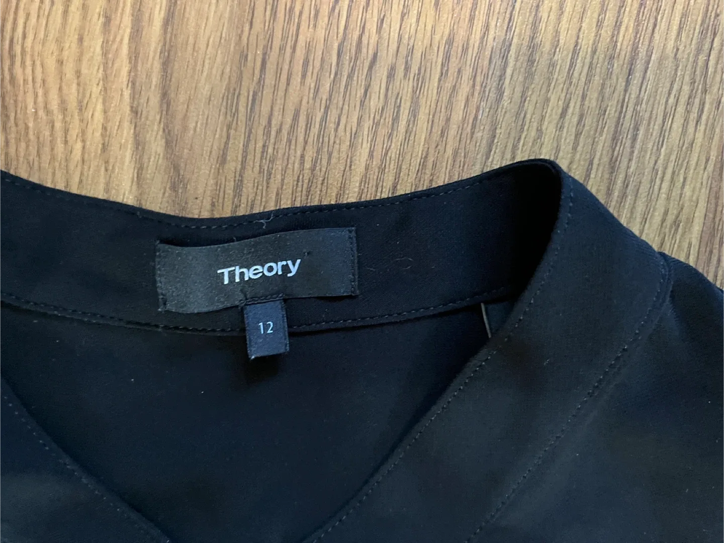 Theory women’s 12 mini shirt dress, long sleeve lace up, black image indicator(3)