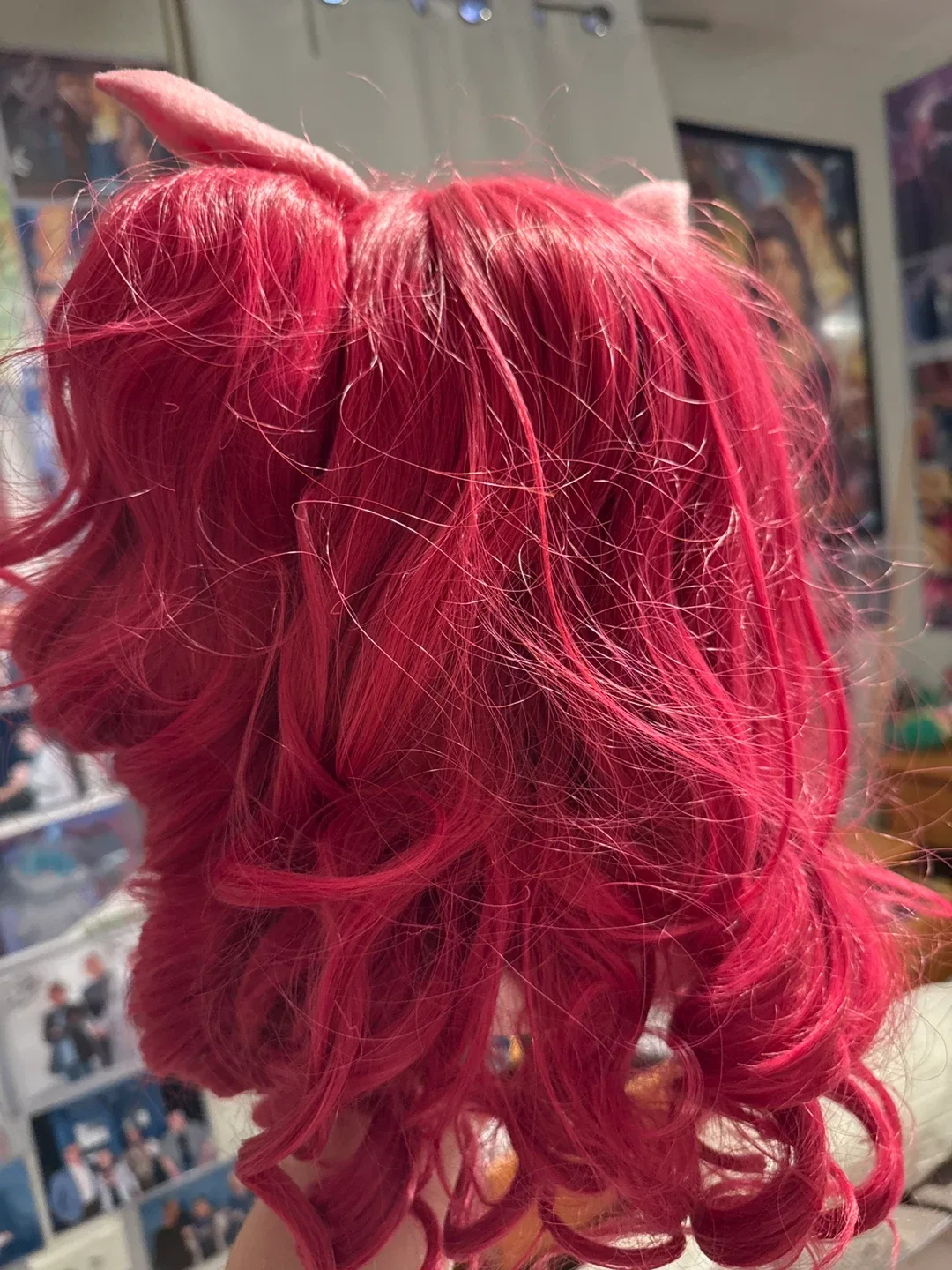 Pink Wig with Horns image indicator(2)