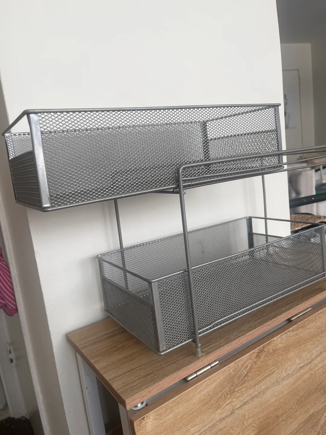 Metal Mesh 2-Tier Organizer image indicator(2)