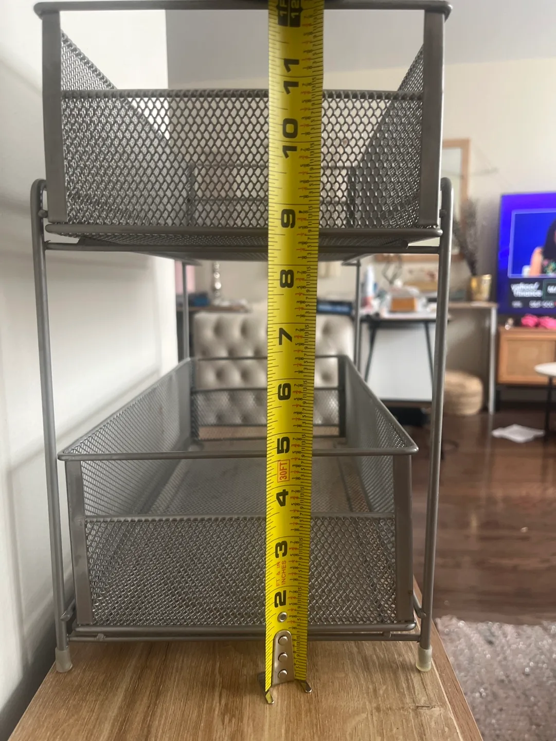 Metal Mesh 2-Tier Organizer image indicator(7)