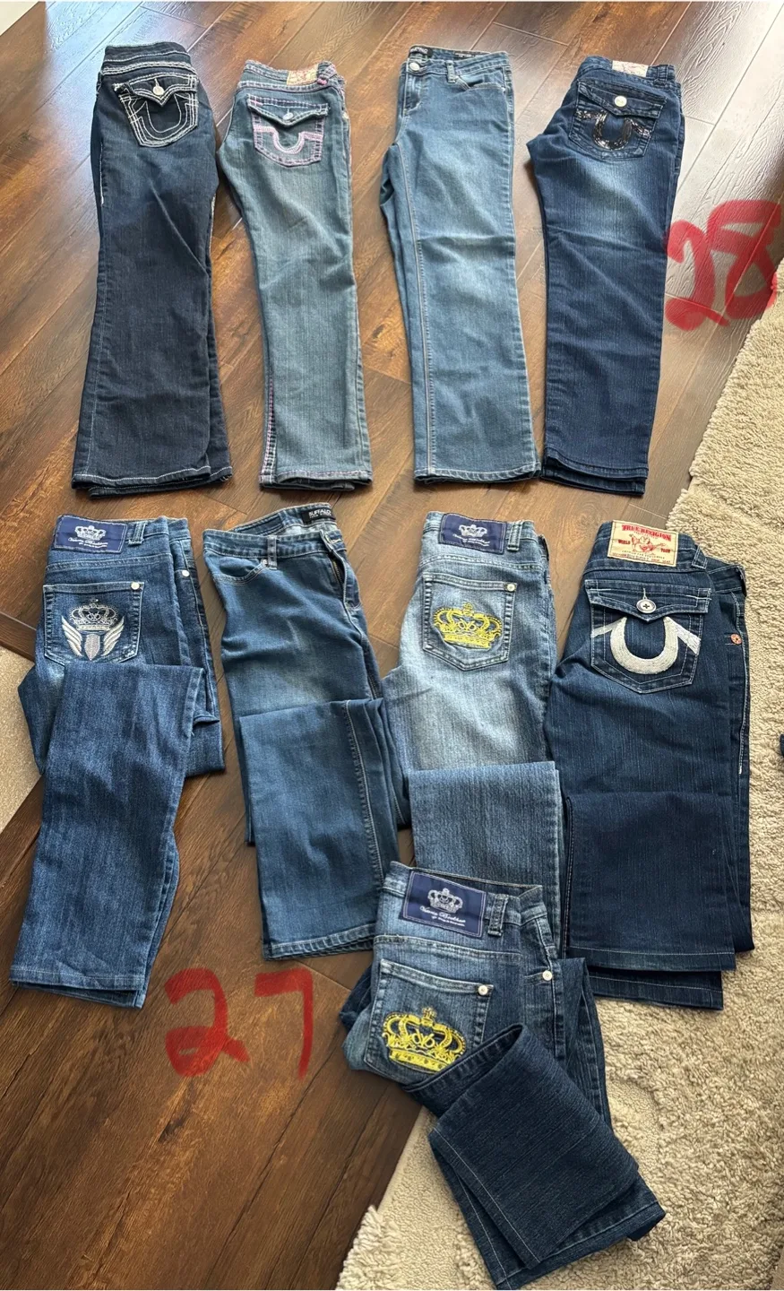 Mixed Lot Designer Jeans Size 27/28 thumbnail