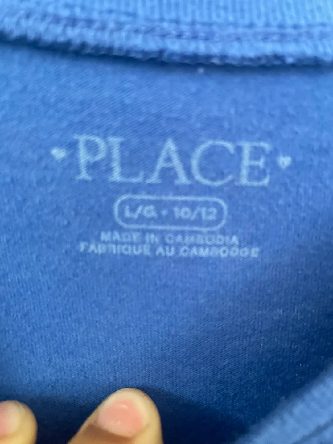 The Children's Place Blue Smiley Tee, Size L (10/12) image indicator(2)