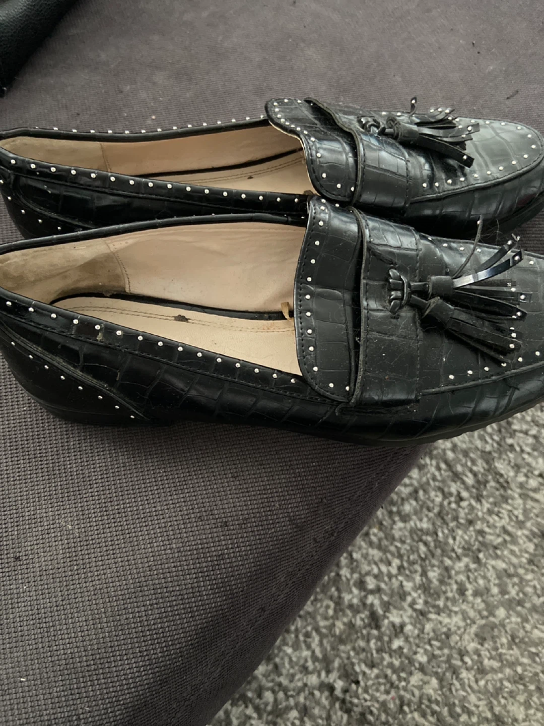 Zara Black Tassel Loafers - Size 9-5 - photo 3