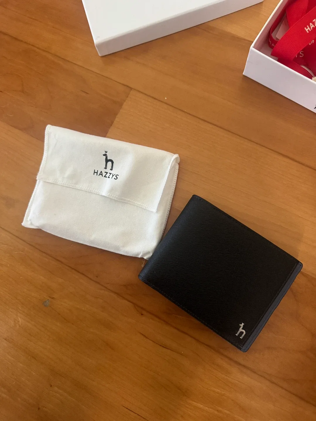 HAZZYS London Black Wallet - New with Box thumbnail