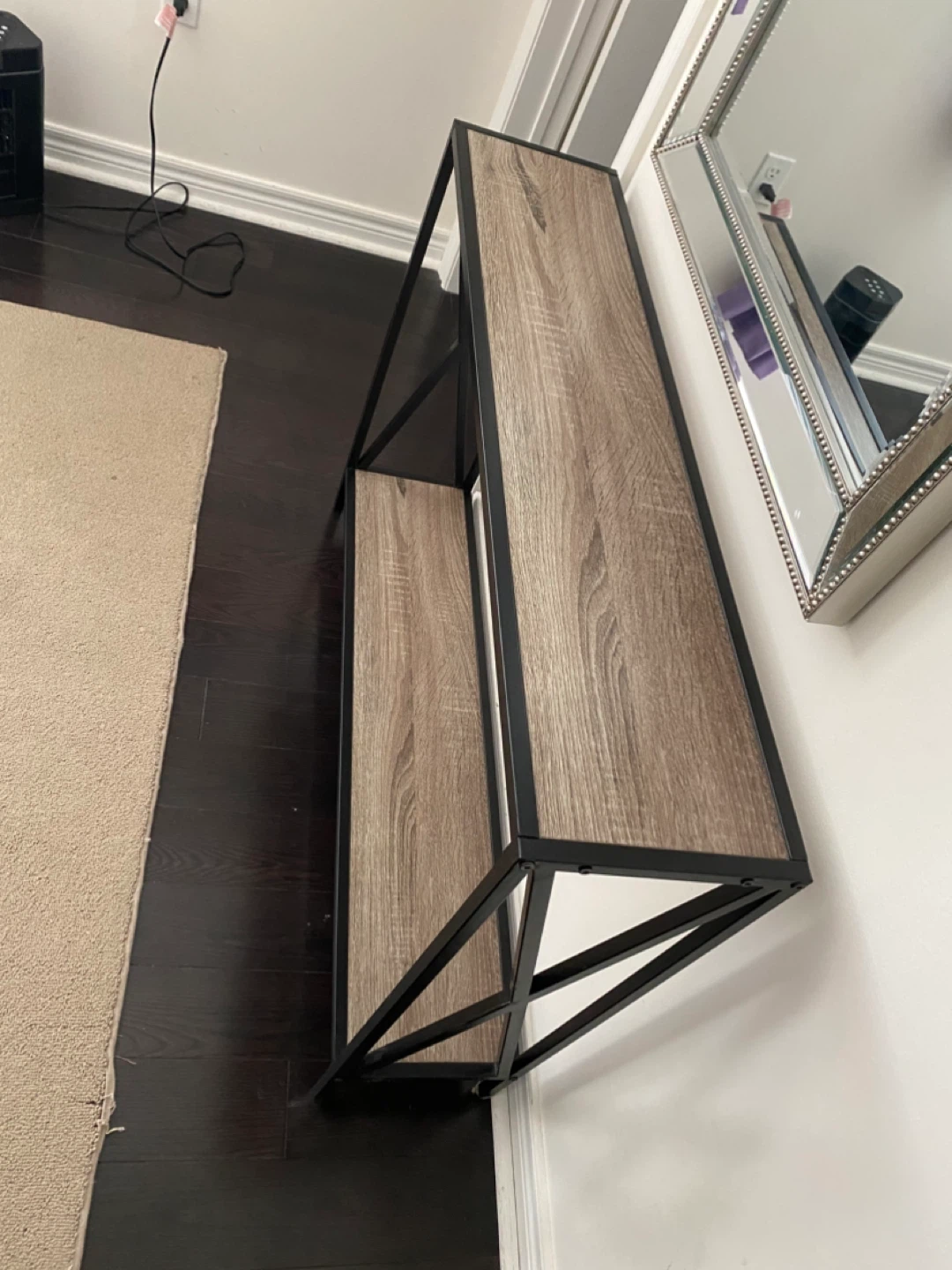 Console Table with Metal Frame - photo 2