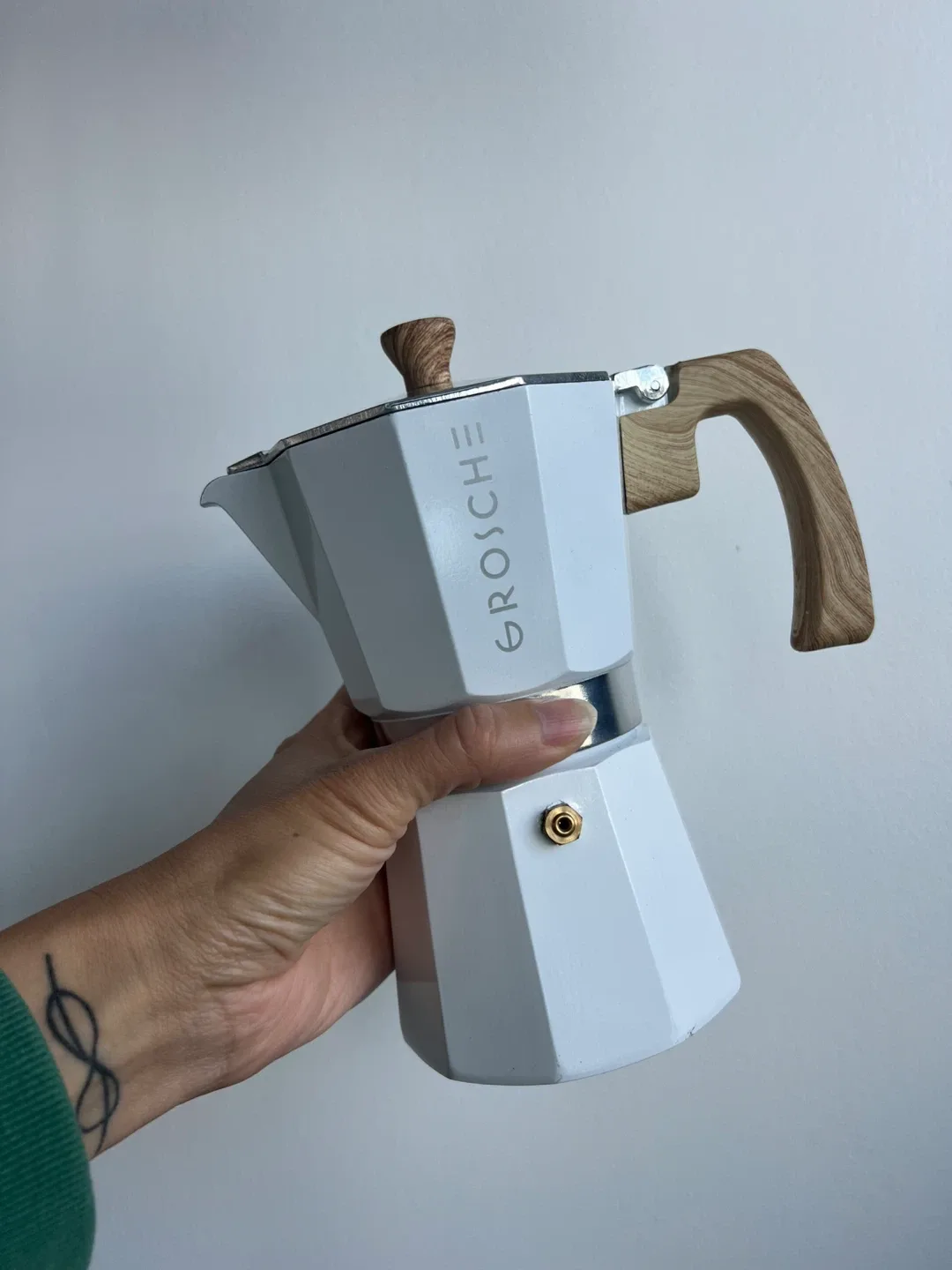 Grosche Milano Stovetop Espresso Maker - White thumbnail