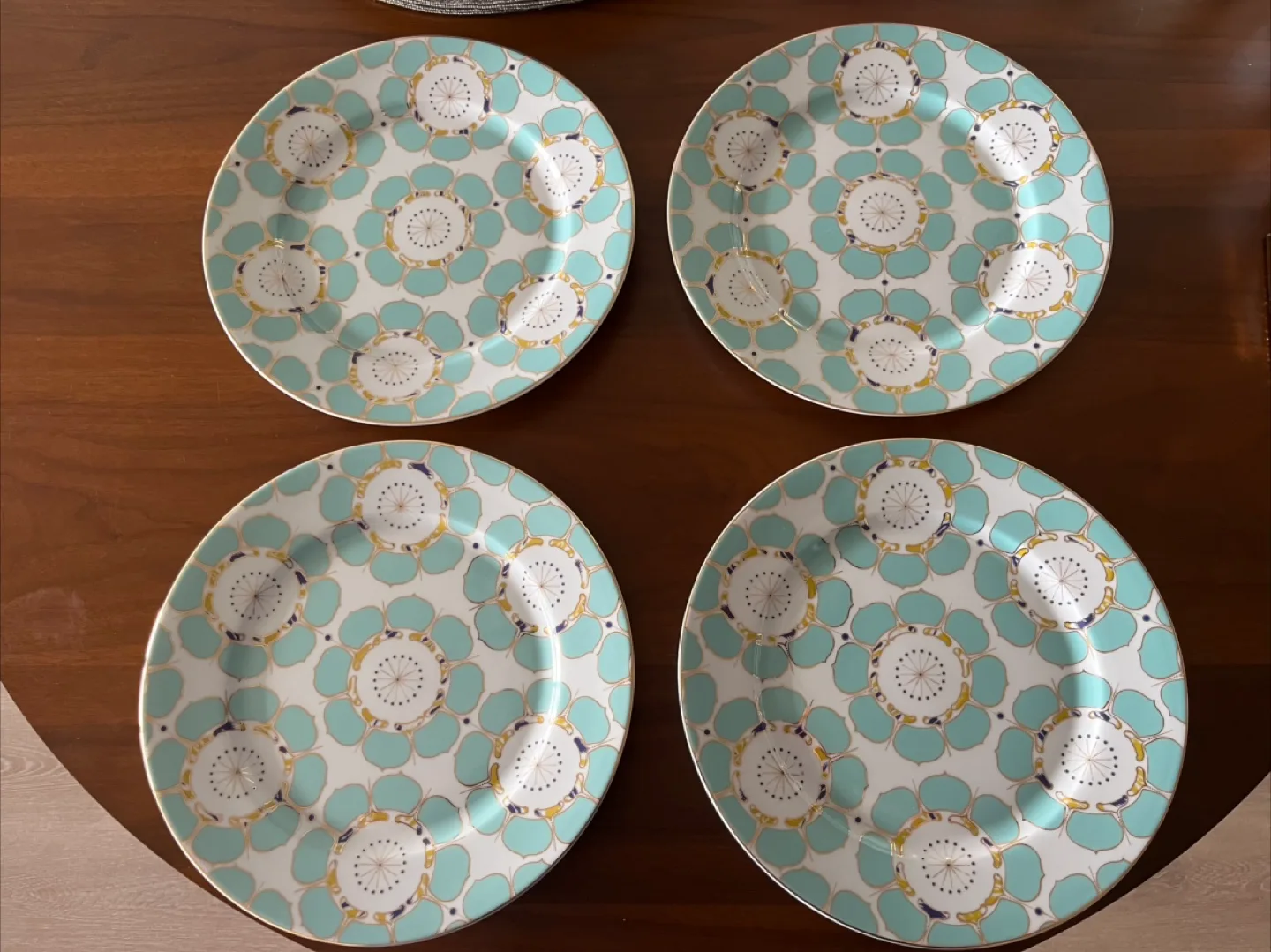 Anthropologie Floral Patterned Plates (Set of 4) image indicator(2)