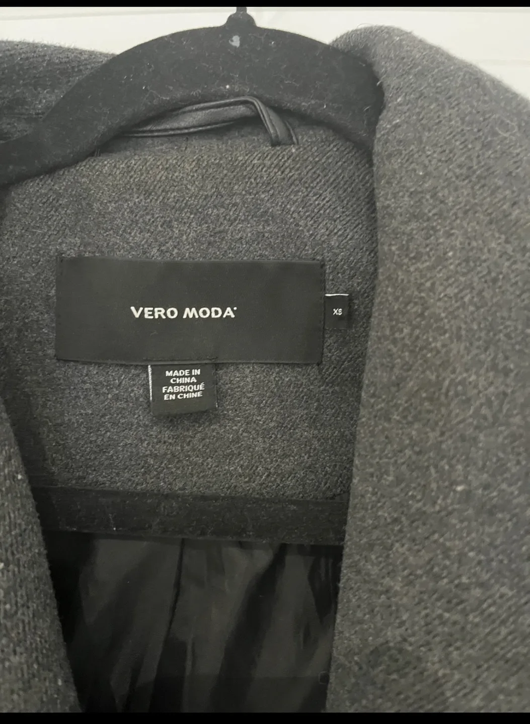 Vero Moda Gray Wool Blend Coat - Size XS image indicator(2)