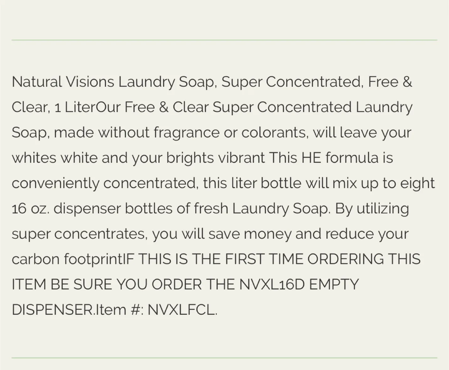 Natural Visions Laundry Soap Super Concentrate image indicator(6)