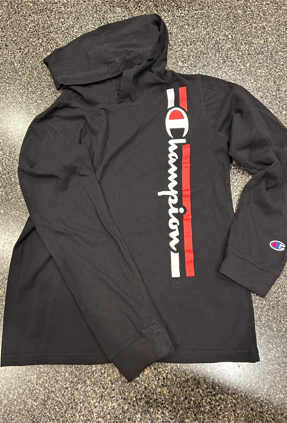 Champion Black Long Sleeve Hoodie thumbnail