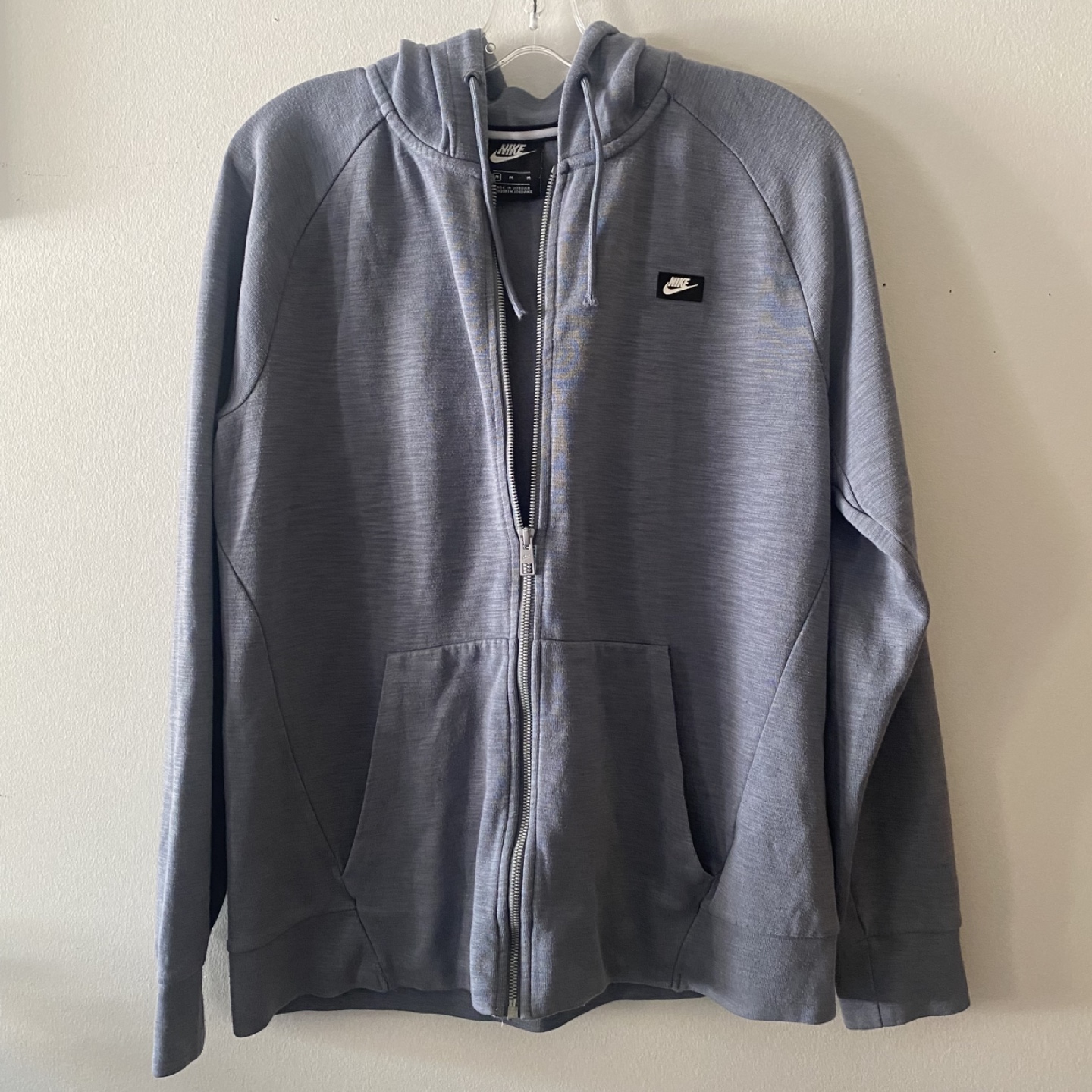 Nike Gray Zip-Up Hoodie - Size M
