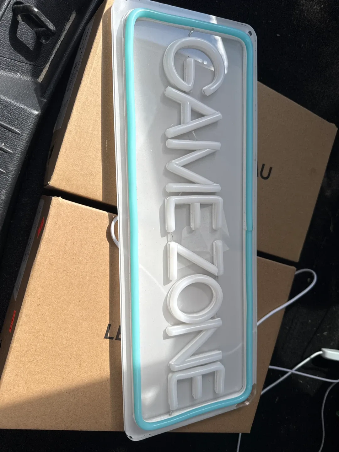 Game Zone Neon Sign with USB Controller thumbnail