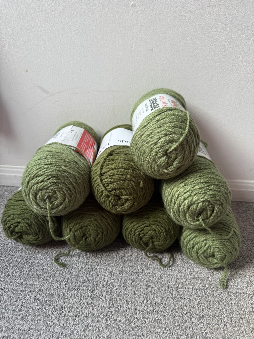 Bernat Softee Chunky Yarn - Forest Green, 8 Skeins
