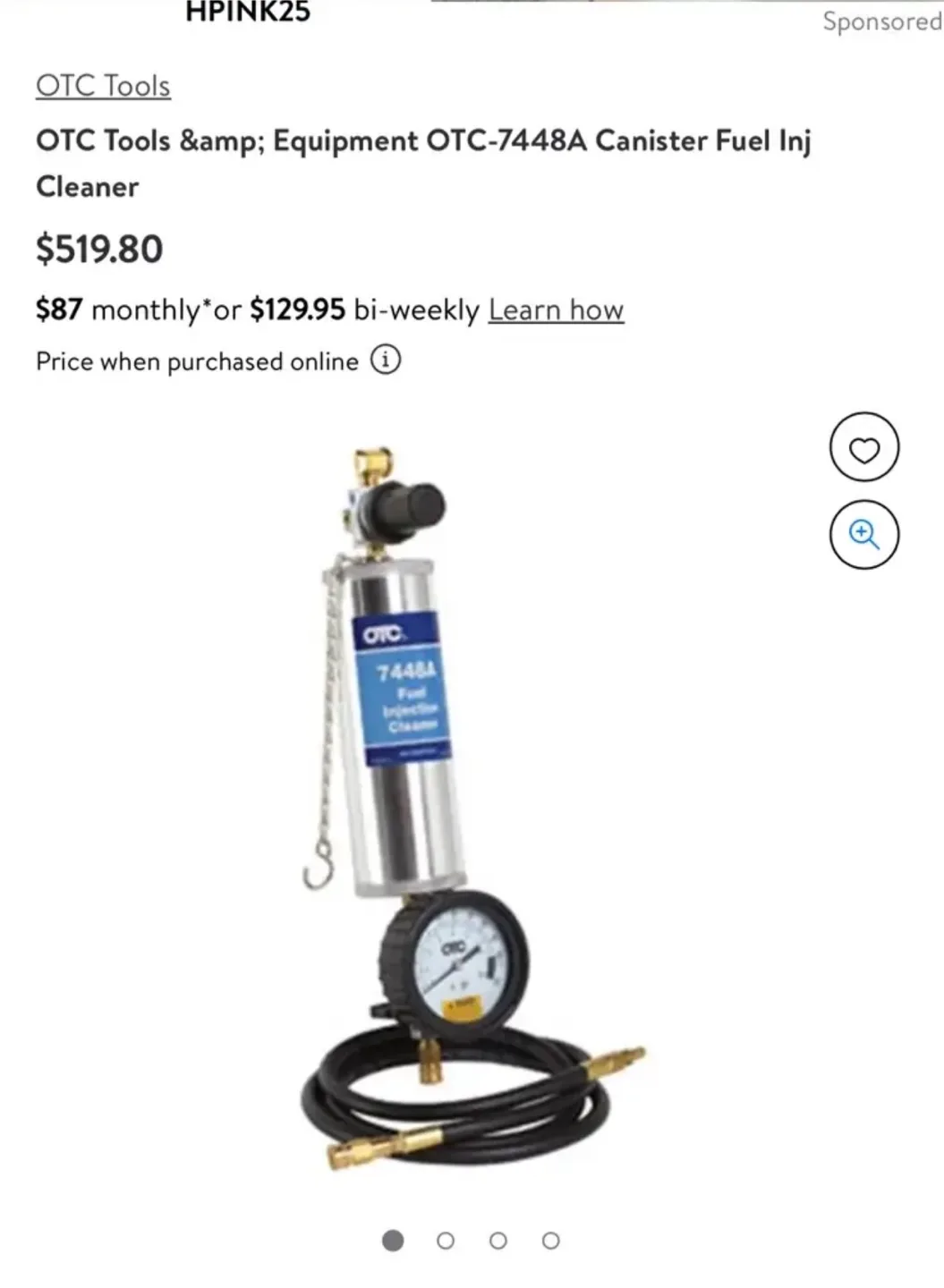 OTC Fuel Injection Cleaner Canister thumbnail