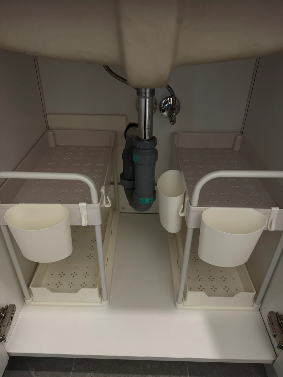 Under Sink Organizer - White - 2 Tier - photo 2