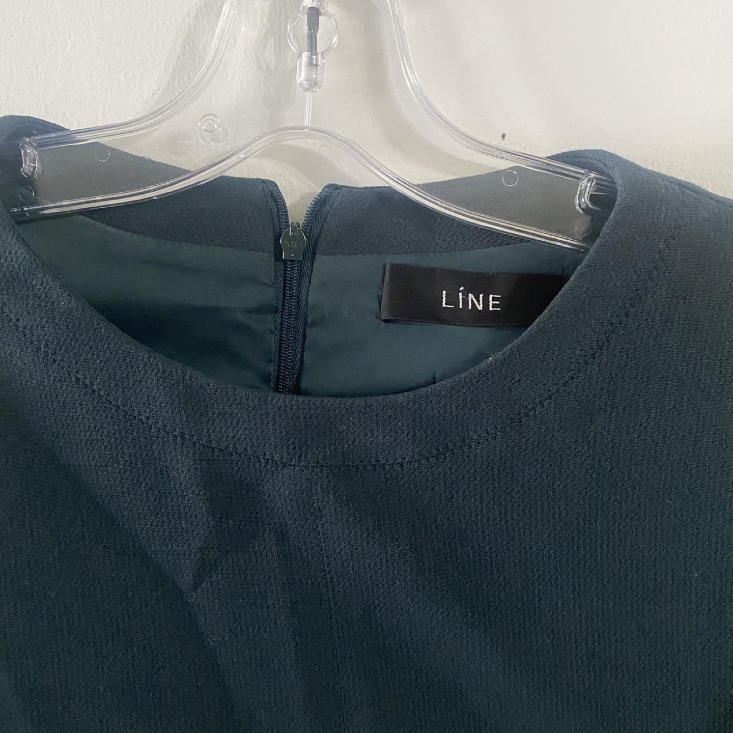 LÍNE Green Belted Long Sleeve Dress - photo 3