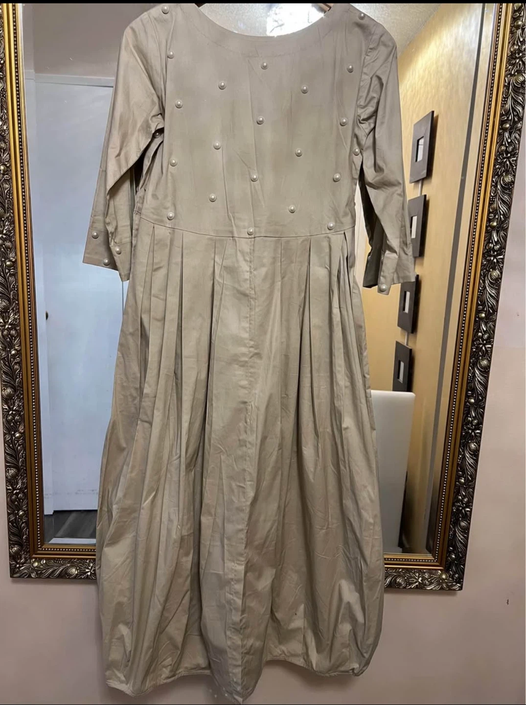 Pearl Detail Dress - Size Small