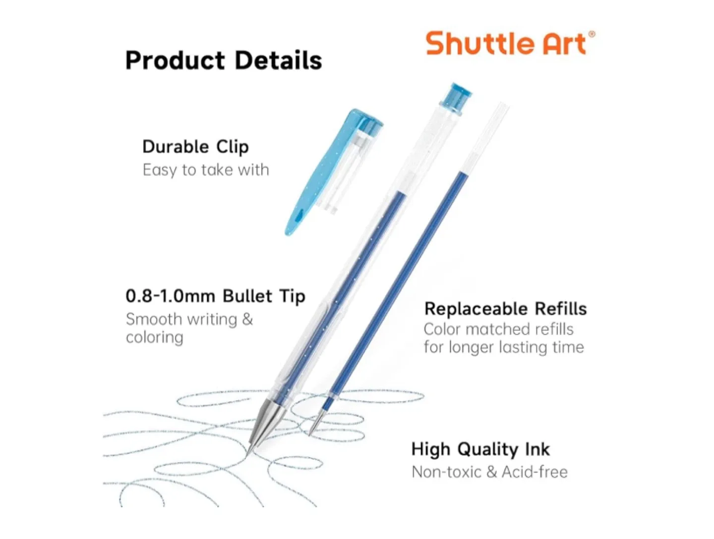 Shuttle Art 360 Gel Pen Set - Artist Quality image indicator(4)