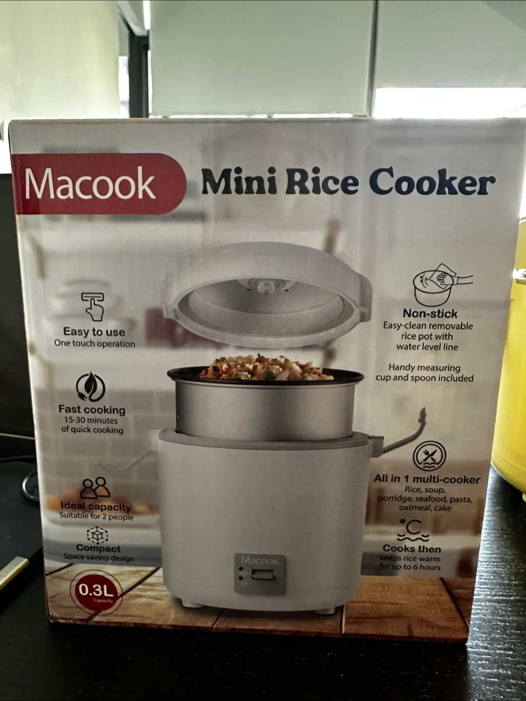 Macook Mini Rice Cooker - 0.3L Capacity image indicator(5)