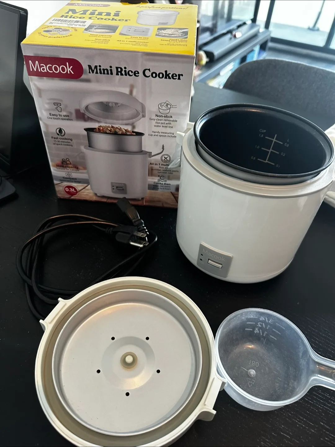 Macook Mini Rice Cooker - 0.3L Capacity image indicator(2)