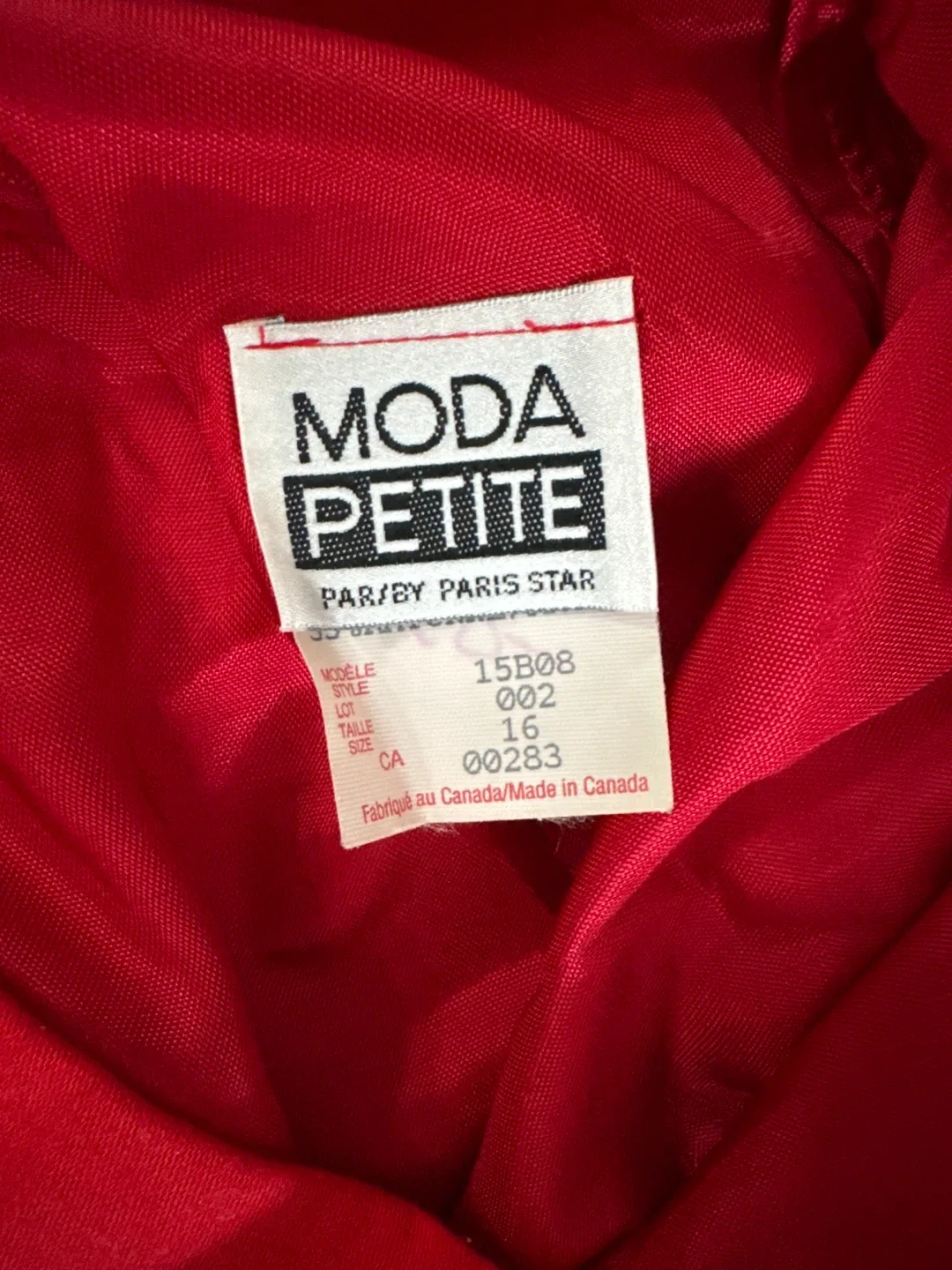Moda Petite Red Skirt - Size 16 image indicator(3)