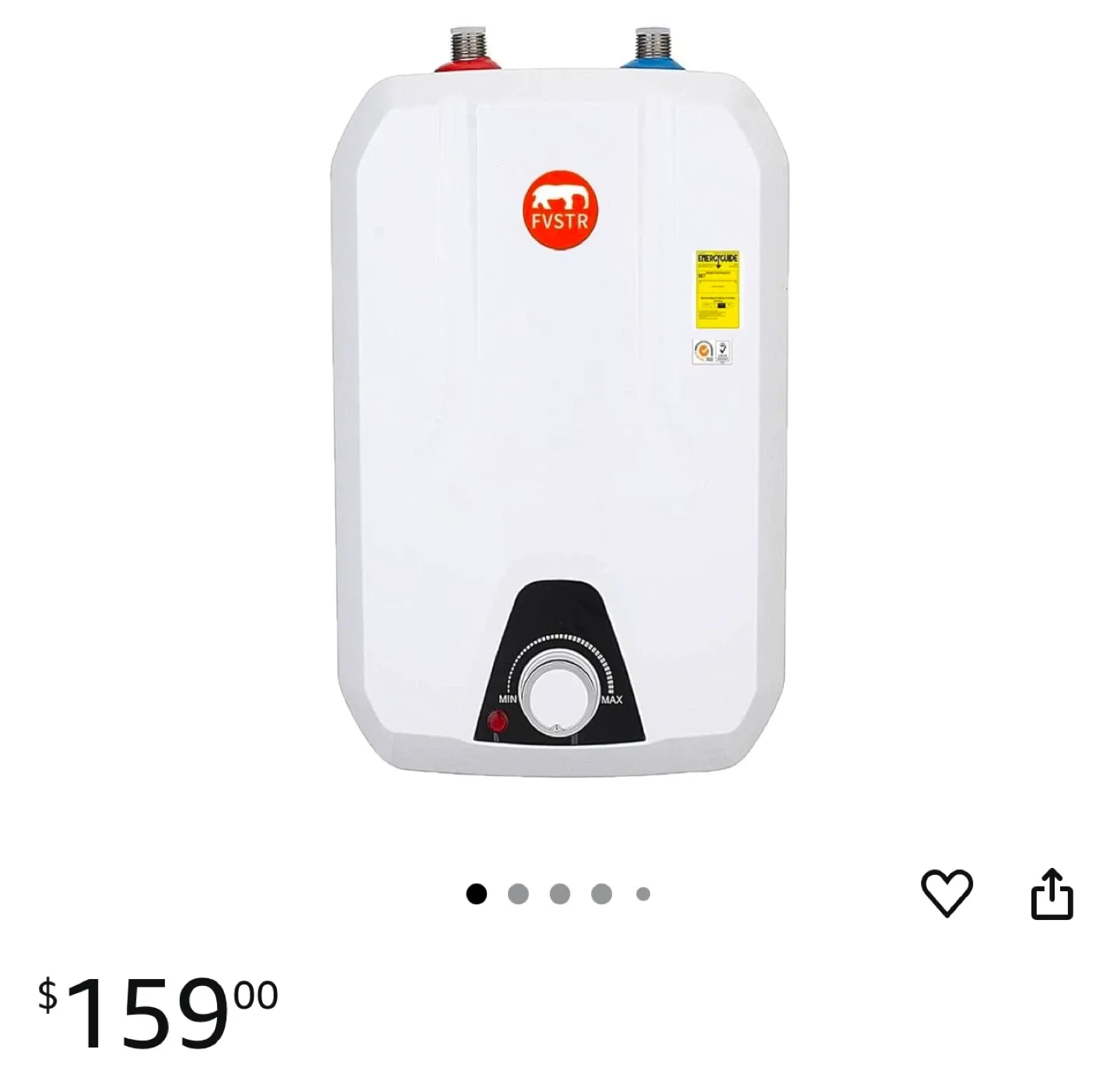 FVSTR Electric Water Heater - Like New! image indicator(2)