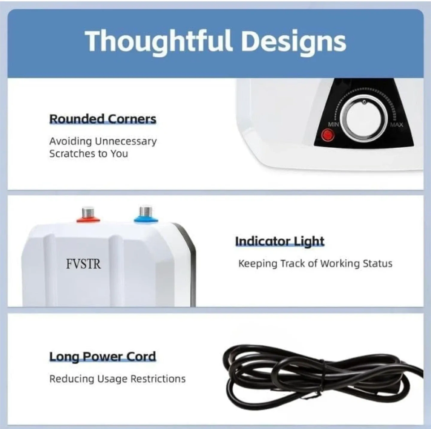 FVSTR Electric Water Heater - Like New! image indicator(7)