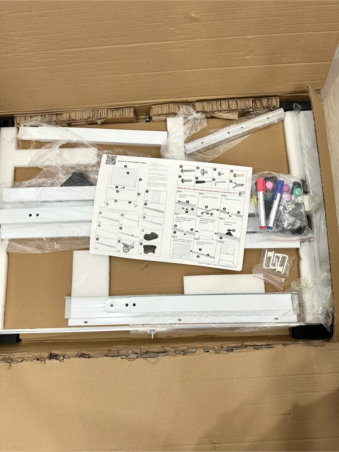 Rolling Whiteboard Magnetic Double-Sided 48x36 in image indicator(2)