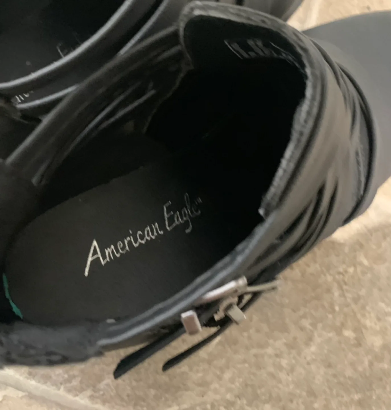 American Eagle Black Ankle Boots - Size 5 image indicator(2)