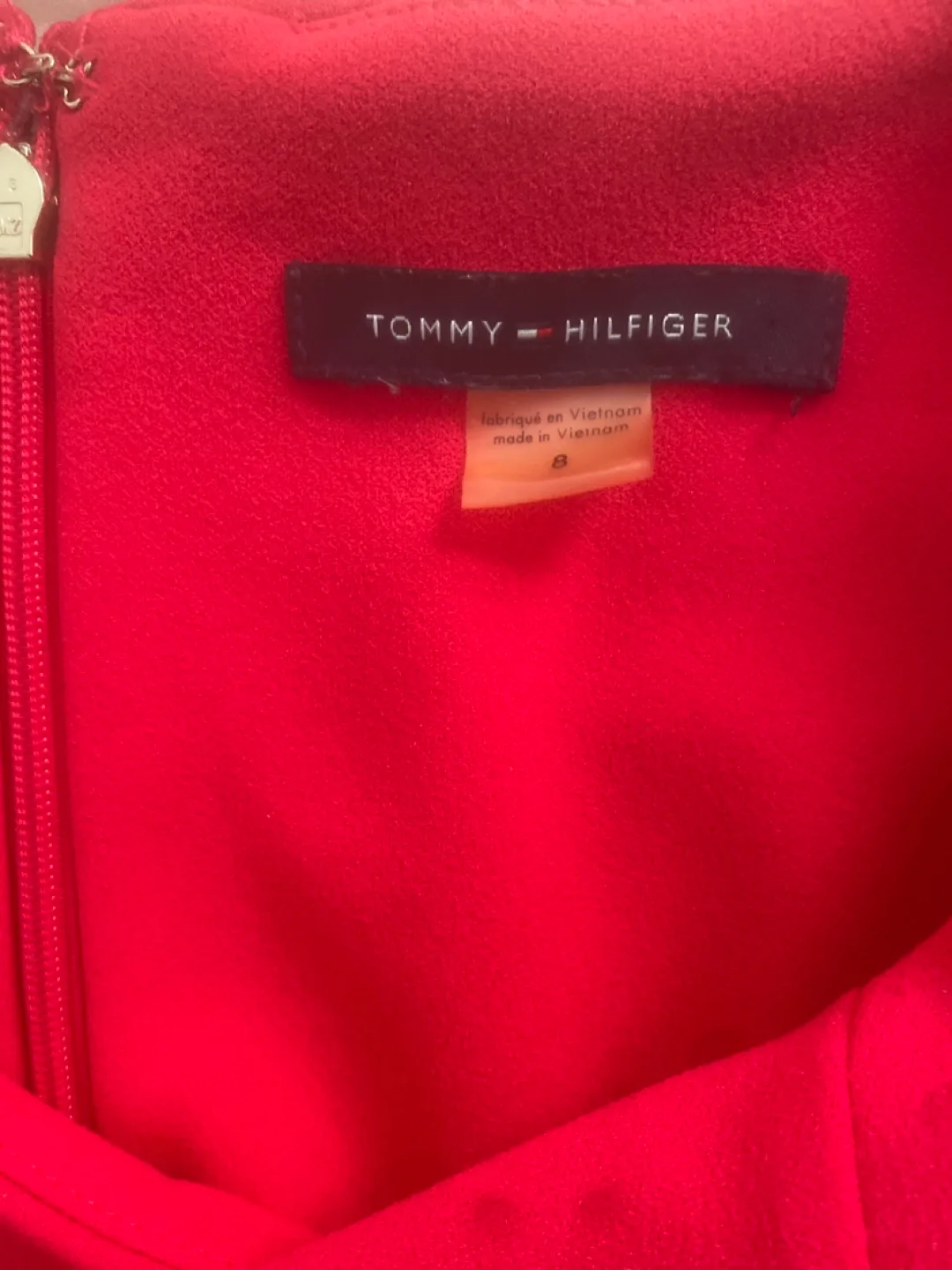 Tommy Hilfiger Red Dress - Size 8 thumbnail