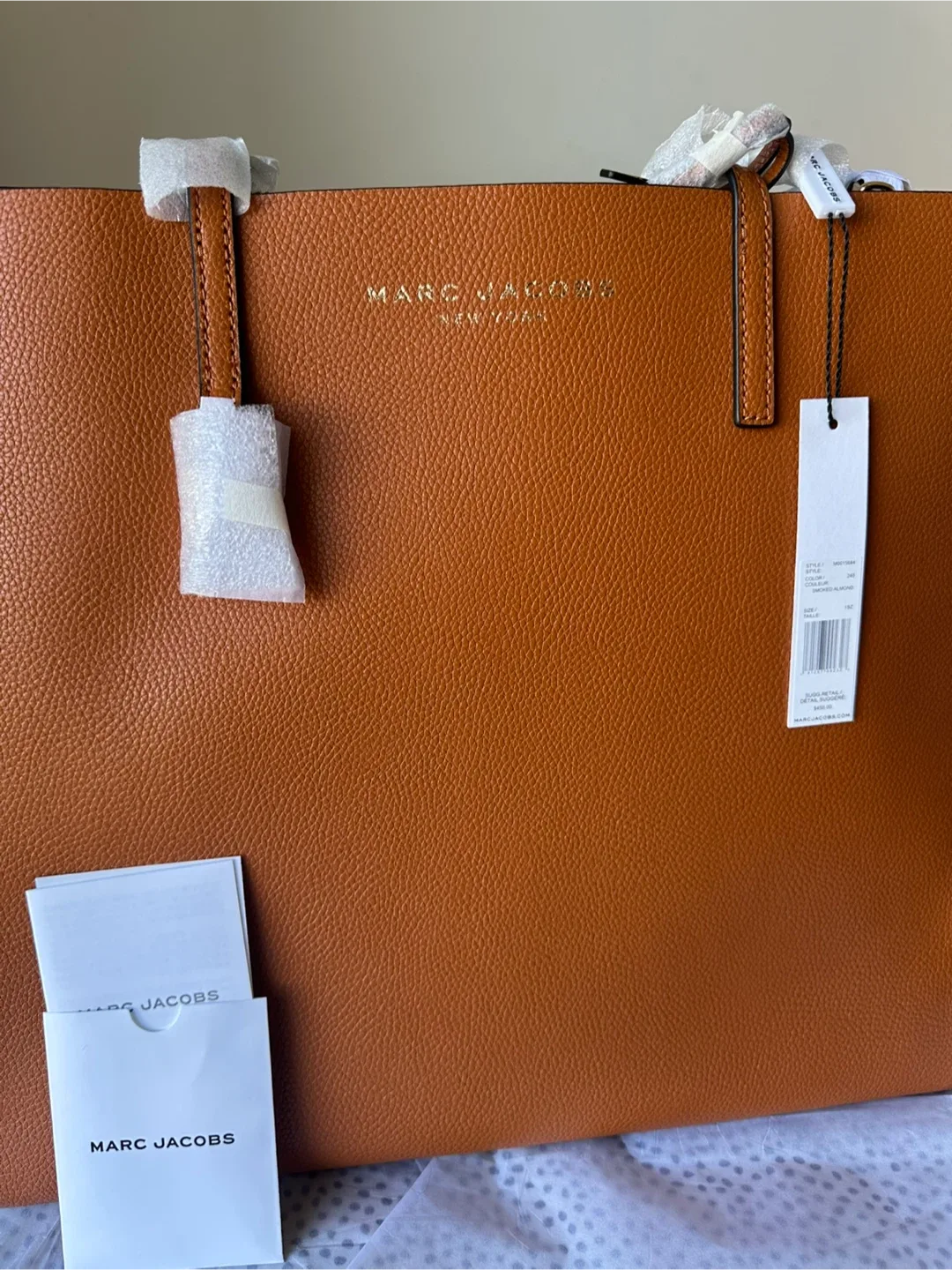 New Marc Jacobs M0015684 Smokey Almond Tote Bag image indicator(4)