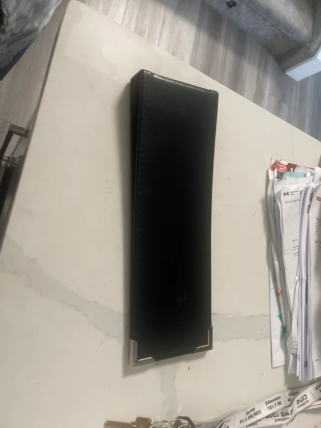 Black Leather Card Holder