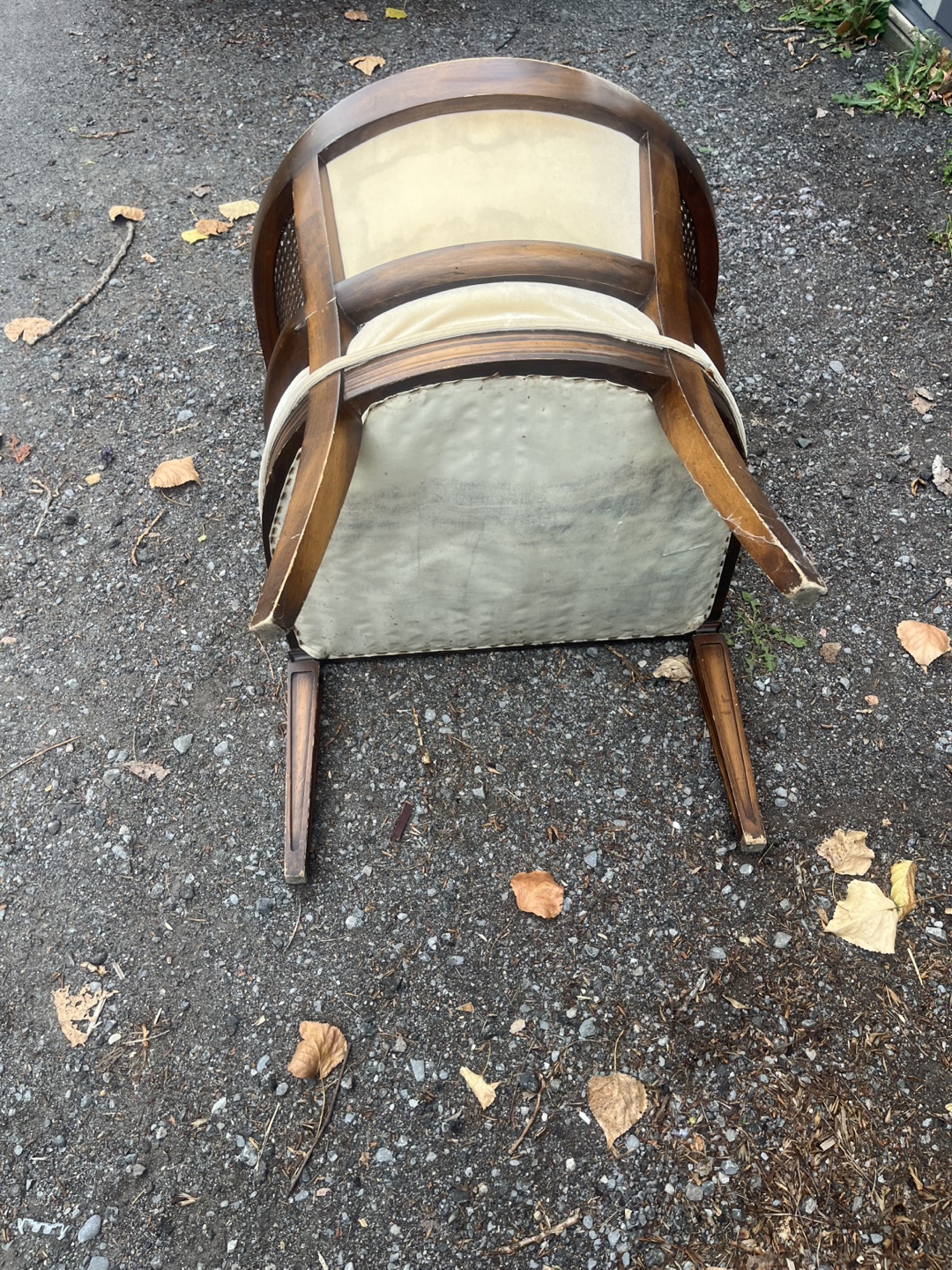 Vintage Cane Back Accent Chair - photo 3