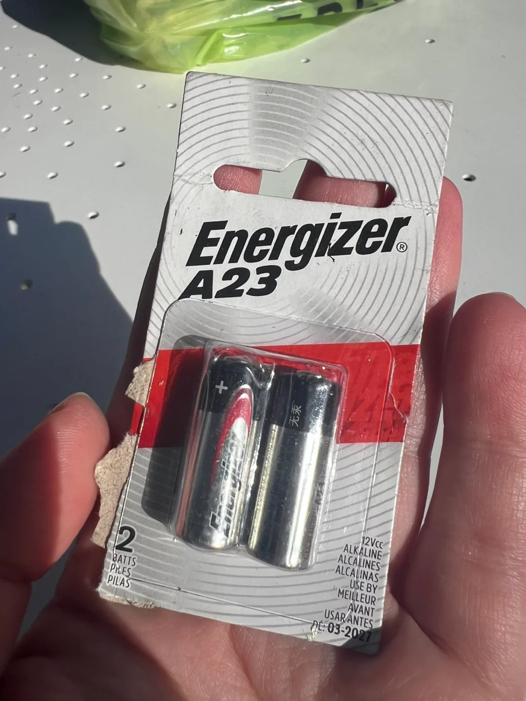 Energizer A23 12V Alkaline Batteries - New thumbnail
