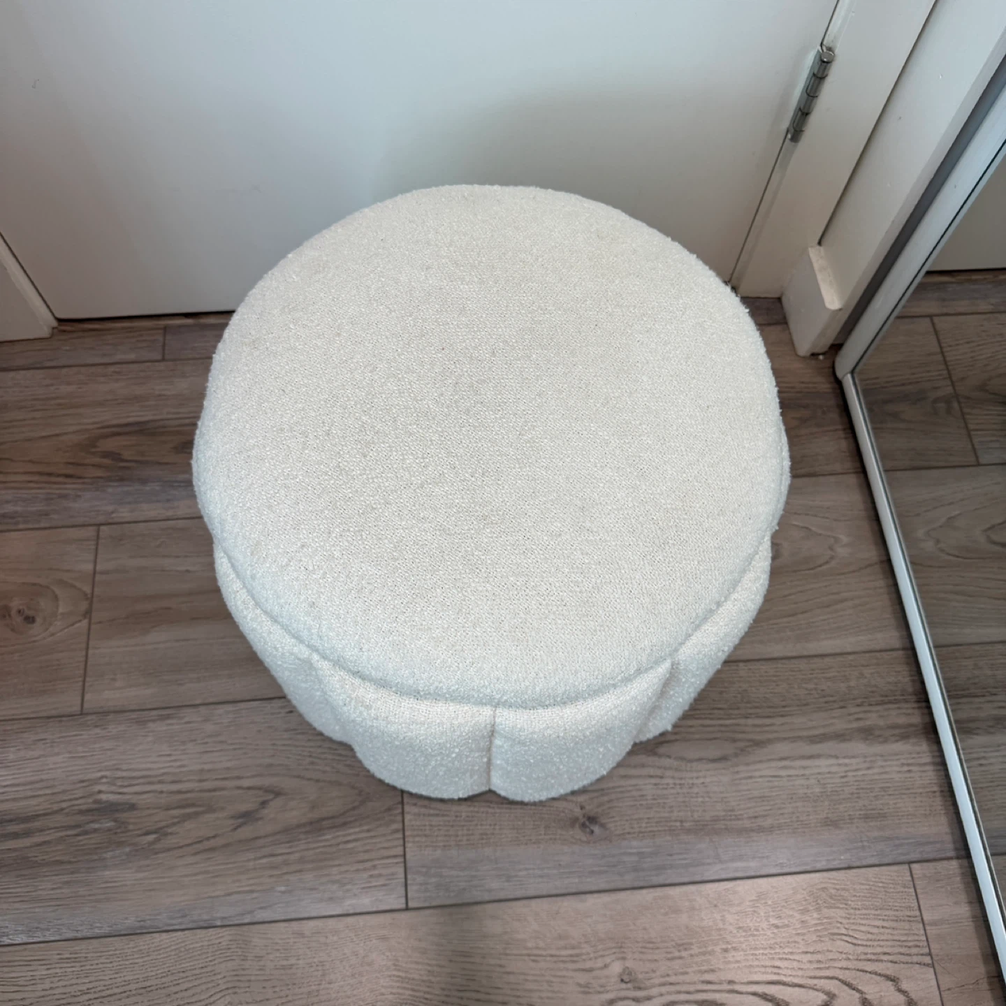 Boucle Storage Ottoman - photo 2
