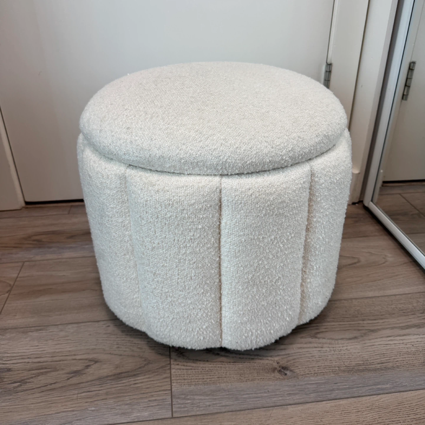 Boucle Storage Ottoman
