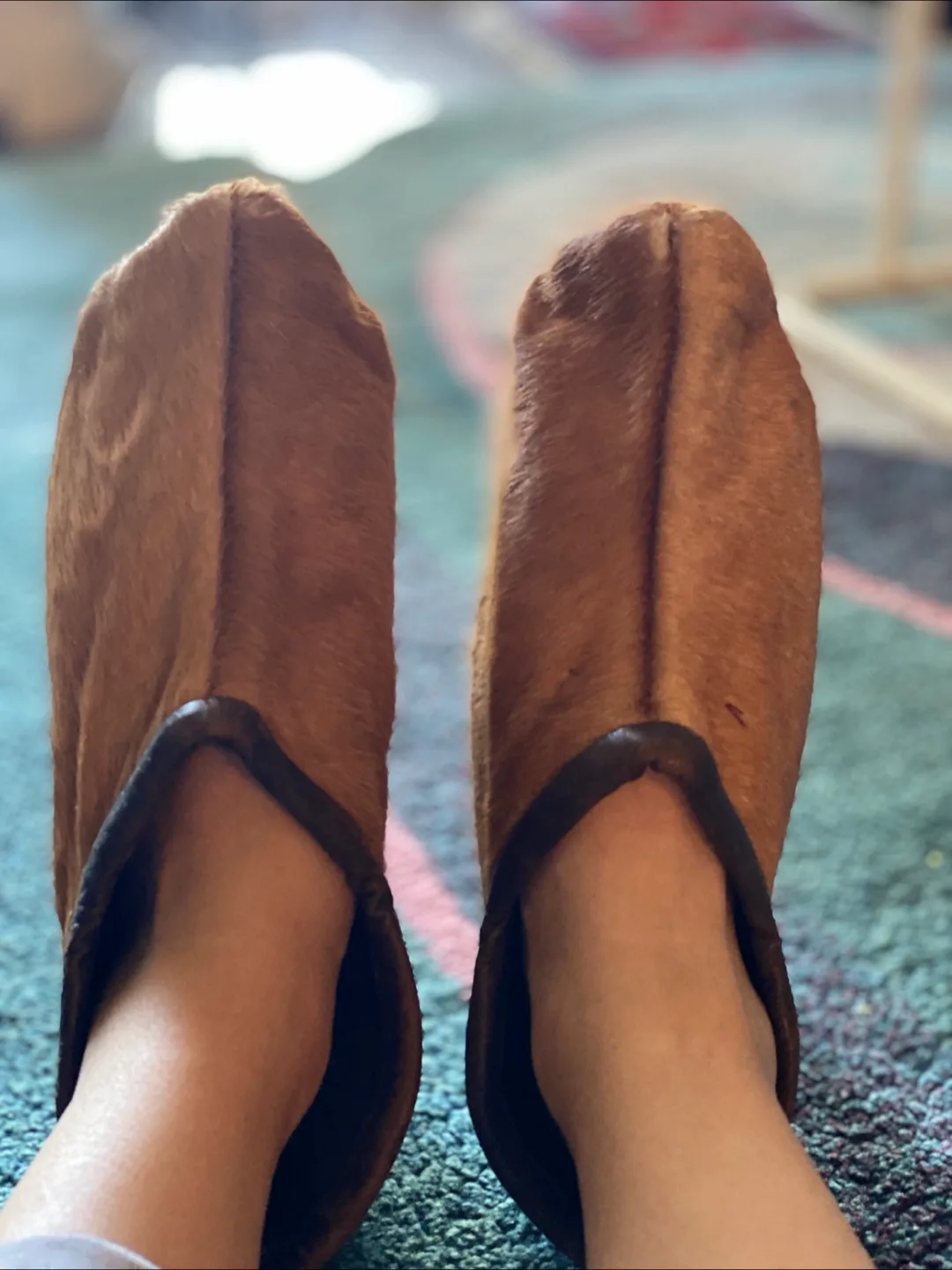 Brown Furry Slippers thumbnail