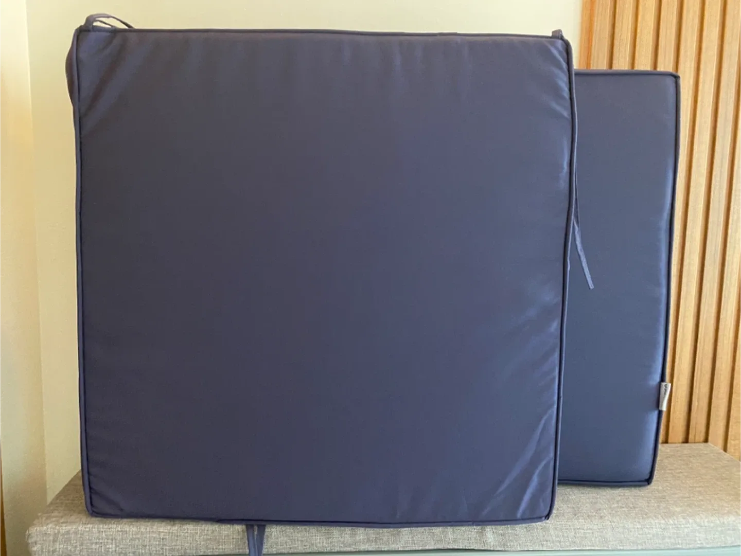 Navy Blue All-Weather Chair Cushions (Set of 2) image indicator(5)