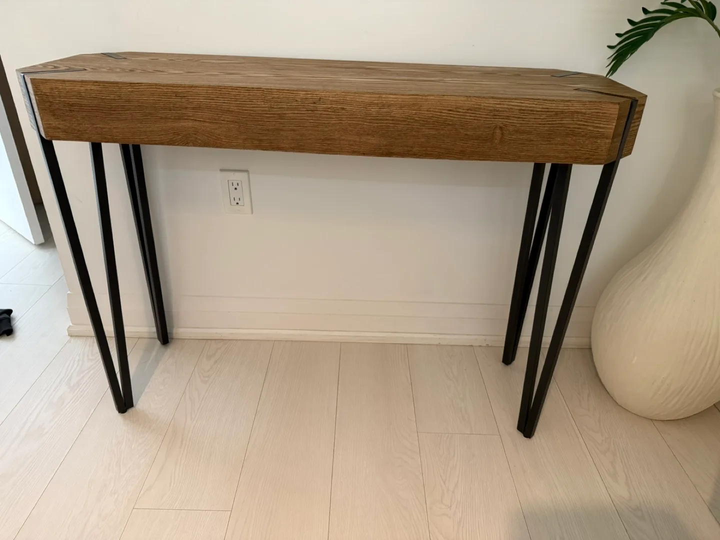 “Like New” STRUCTUBE Wood Console Table with Metal Legs image indicator(6)