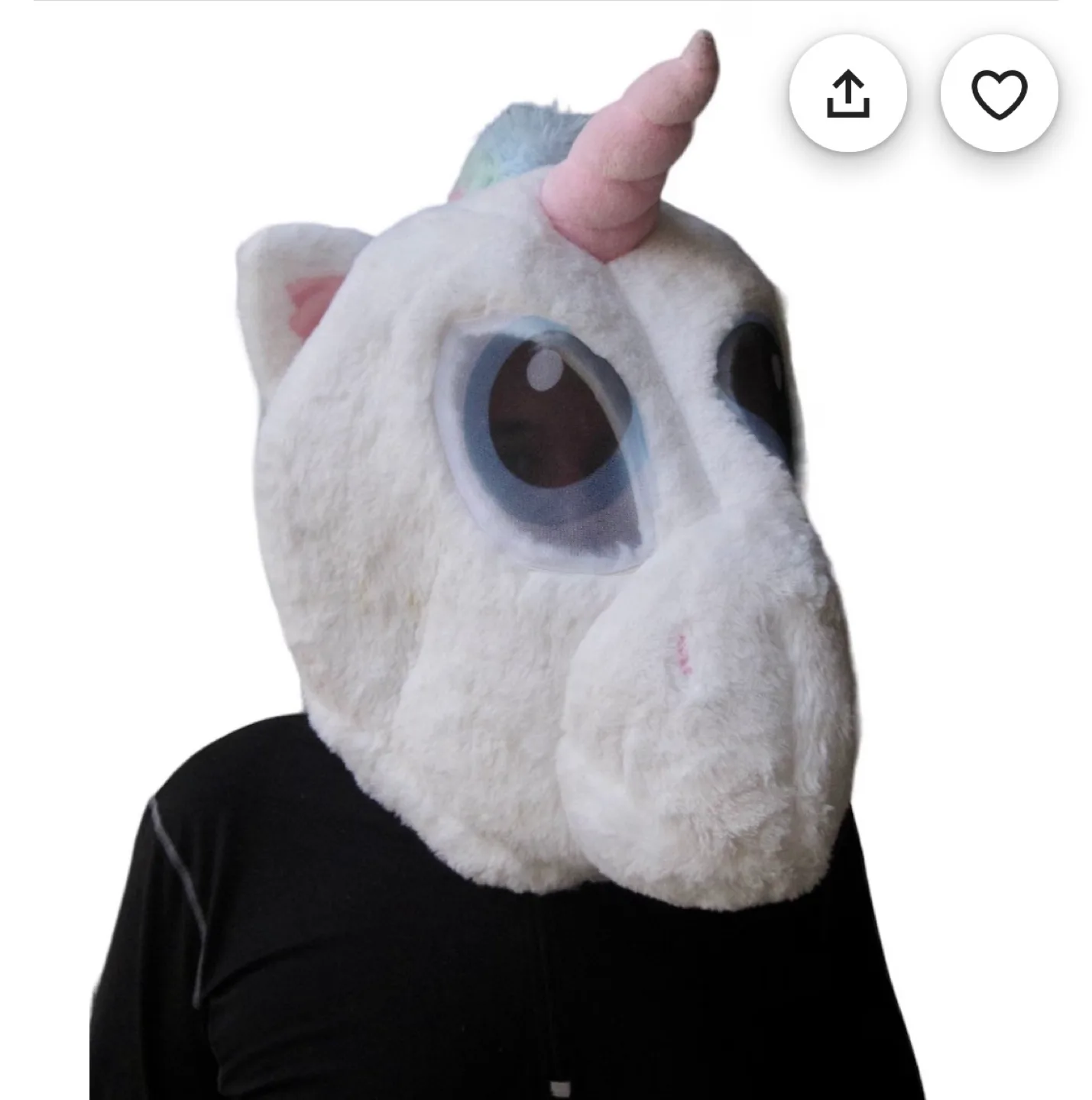 Big Greeter Heads Adult Soft Form Unicorn Mask image indicator(3)