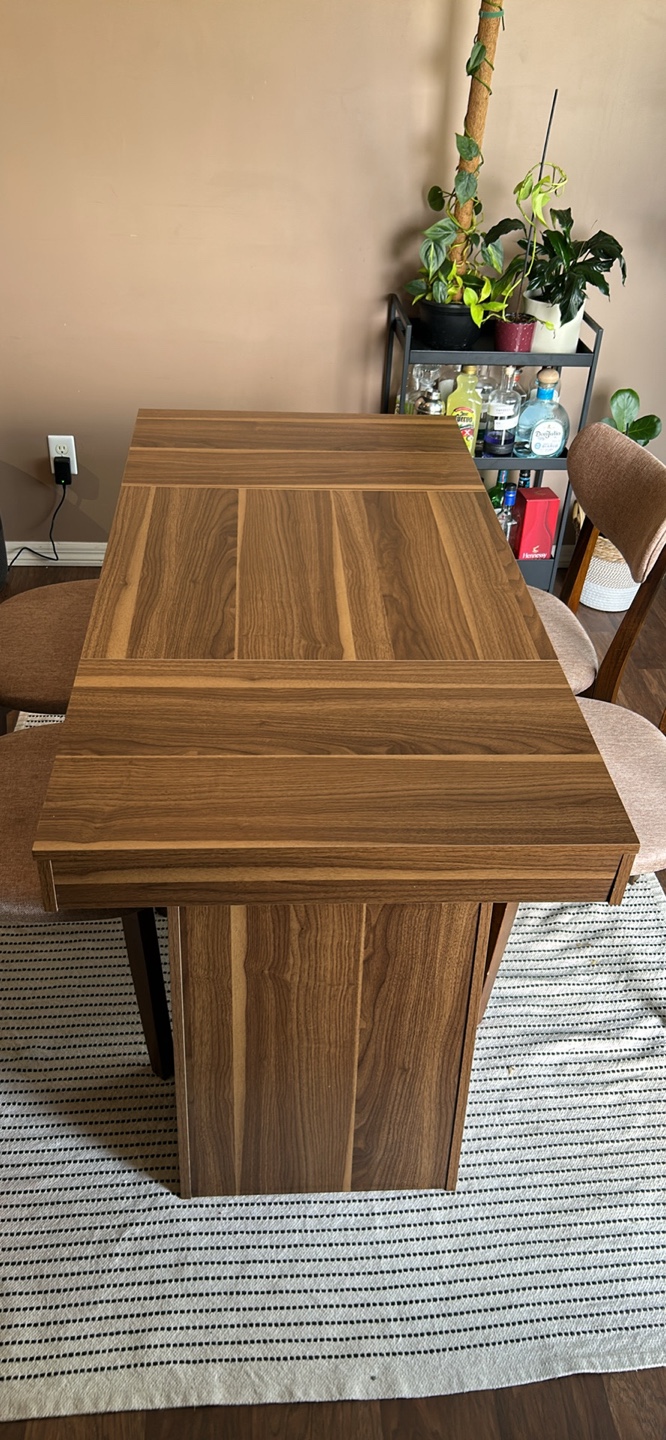 Dining Table with Chairs - Wood Finish - photo 2