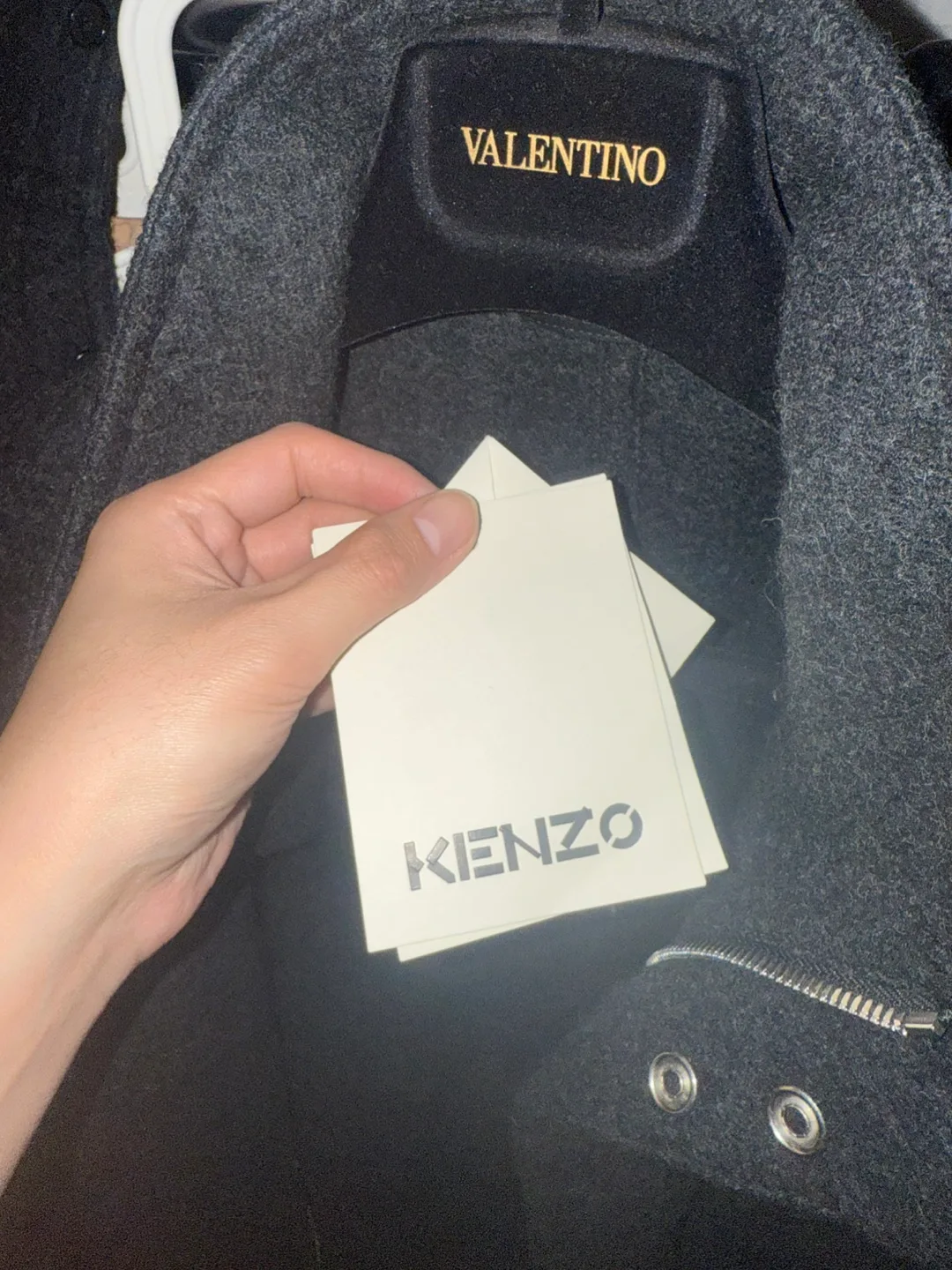 KENZO Dark Gray Wool Coat - Size M(oversized) image indicator(6)