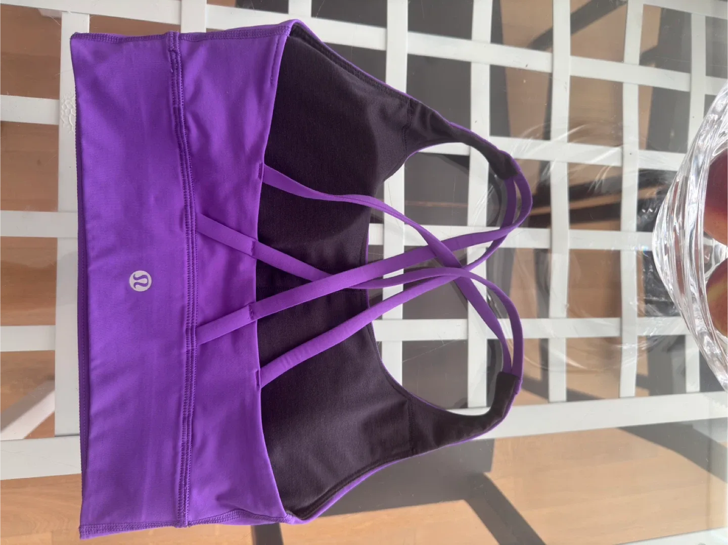 Lululemon Purple Sports Bra, Size 6 image indicator(2)