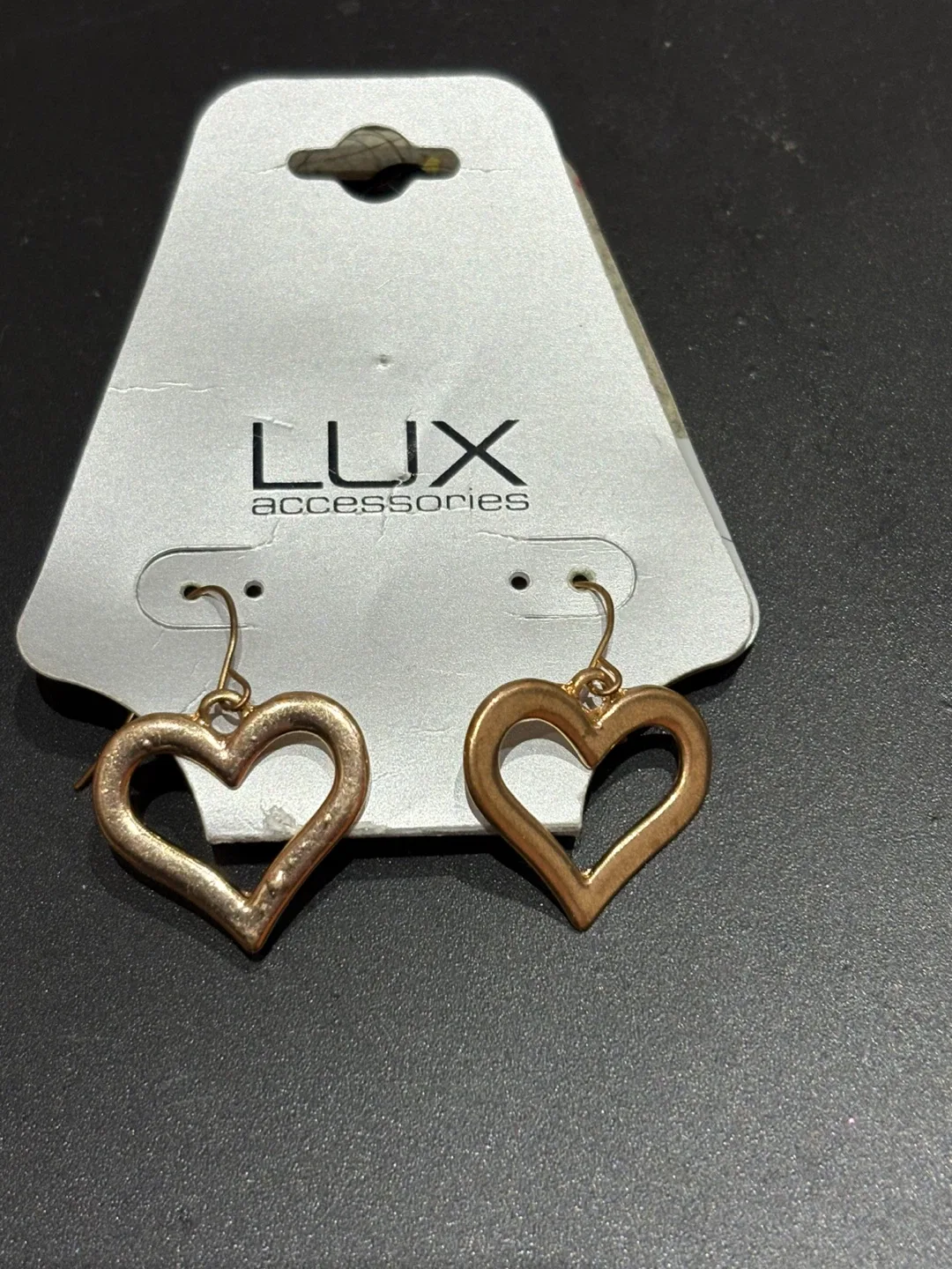 Lux Accessories Heart Earrings thumbnail