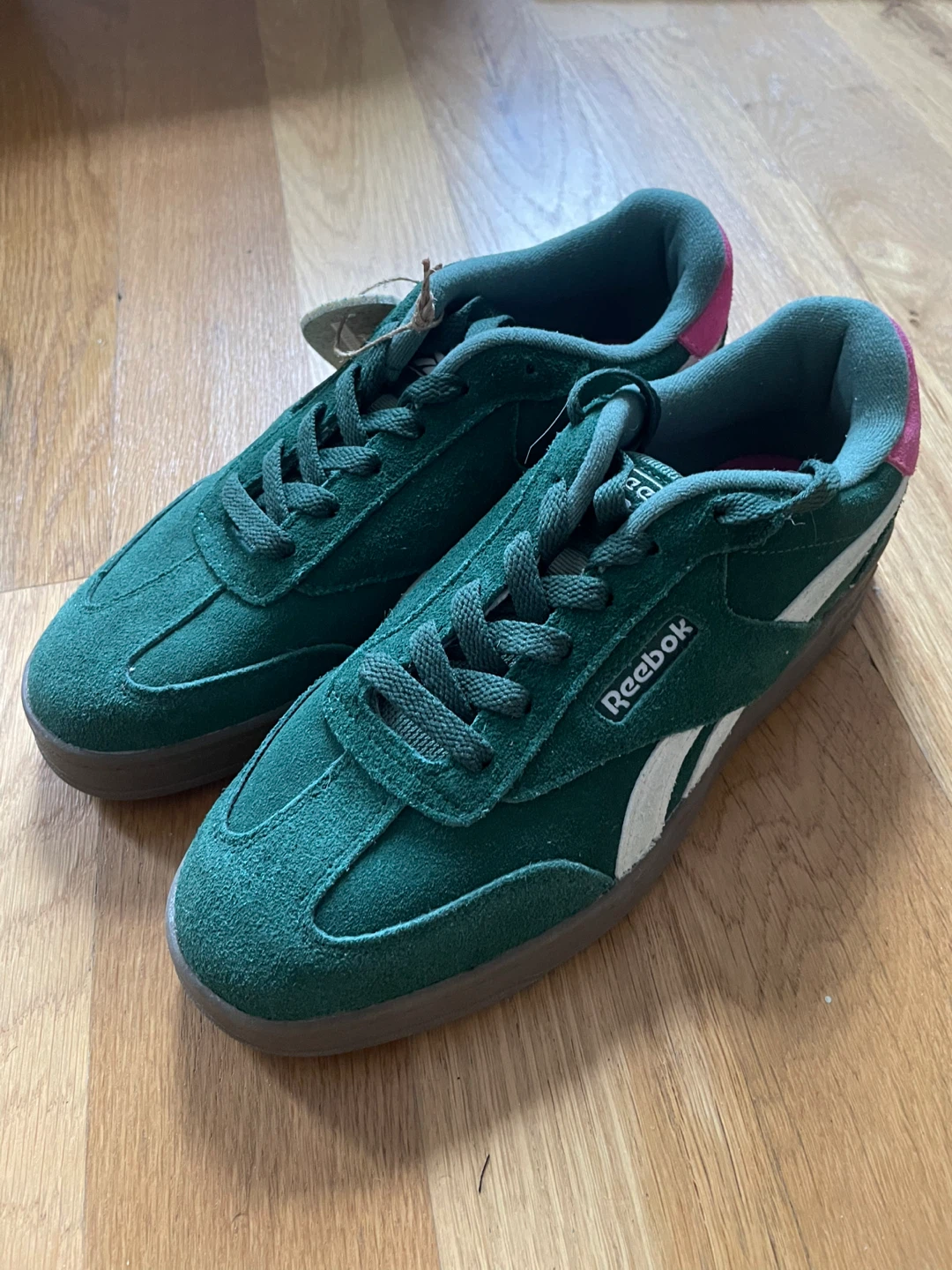 Reebok Green Suede Sneakers